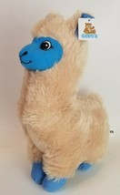 Goffa Plush Llama Alpaca Stuffed Animal Toy Beige and Blue NWT 14 inch - £7.94 GBP