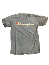Mens Champion Light Blue Logo Short Sleeve T-Shirt Size Small - $9.70