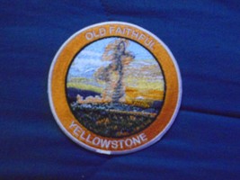 Old Faithful Yellowstone National   Park Patch  iron-on - £3.98 GBP