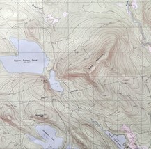 Map Gassabias Maine 1987 Topographic Geological Survey 1:24000 27 x 22&quot; ... - $44.99