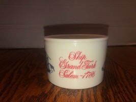 Vintage Shulton Old Spice Shaving Soap Mug-Ship Grand Turk Salem 1786 - $14.95