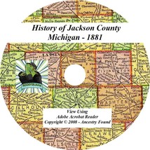 1881 History &amp; Genealogy of Jackson County Michigan MI - £4.57 GBP
