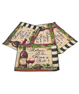 Relax Sit Wine A Bit Placemats Set of 4 13x18 inches - $236.18 MXN