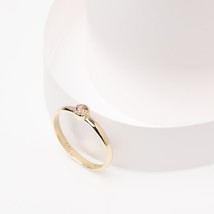 14k Gold Birthstone Ring-Solid Gold Dainty Birthstone Ring-Mothers Ring  - $333.00