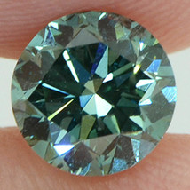 Round Shape Diamond Loose Fancy Green Color VS2 Enhanced Polished 0.92 Carat - £937.28 GBP