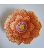 Pier 1 Imports Earthenware Bowl Orange Flower - £10.60 GBP