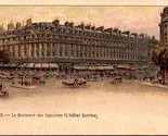 Le Boulevard des Capucines L&#39;Hotel Scribe Paris France UNP DB Postcard L1 - $5.89