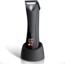 Groin Hair Trimmer - Electric Manscape Trimmer For Men, Waterproof Ball, Black - £33.73 GBP