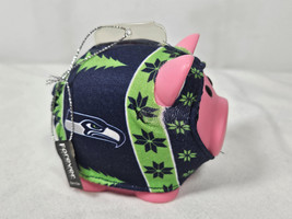 RARE Seattle Seahawks Forever Collectible 3&quot; Piggy Bank in Sweater - £11.76 GBP