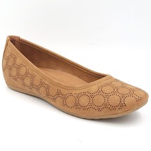 Easy Street Women Hidden Low Wedge Heel Ballet Flats Cosmic Size US 7M Tan - £22.58 GBP