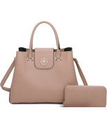 Caramel Faux Leather 2-in-1 Shoulder Bag Caramel - $25.25