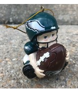 PHILADELPHIA PHILLY EAGLES FOOTBALL PLAYER CHRISTMAS ORNAMENT HOLIDAY HANDPAINTE