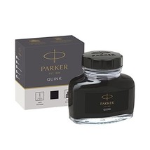 Parker Fountain Pen Liquid Bottled Quink Ink, 57 ml, in a Box - Black  - $19.00