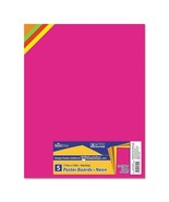 Pack of 5 RoyalBrites Neon Variety Poster Board 11&quot; x 14&quot; - £10.11 GBP