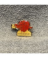 Vintage State Of Arkansas Souvenir Travel Tie Lapel Pin Razorbacks KG JD - $225.80 MXN