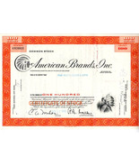 Vintage American Brands Stock Certificate Red - £4.79 GBP
