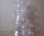 Apothecary 2pc Canister Candy Jar 5 Tier Clear Glass Christmas Tree Shap... - £14.85 GBP