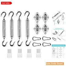 Complete Sun Shade Sail Hardware Kit - Durable Stainless Steel for All O... - $35.59