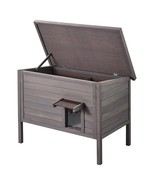 VEVOR Outdoor Cat House Wooden Feral Cat Shelter with Roof &amp; PVC Door Flaps - $207.87 CAD