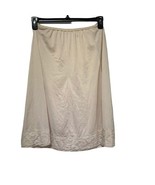 Vintage pinehurst lingerie USA beige lace 5254 half slip Size M - $19.79