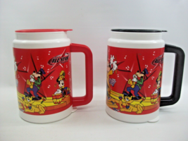 Disney Mugs All Star Resorts Plastic Cups Whirley 6&quot; Tall Lot of 2 - £8.75 GBP