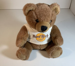 9" plush Hard Rock Cafe Teddy Bear doll, pre-owned - £11.71 GBP