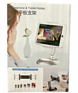 Long Arm Aluminum Tablet Stand, Folding Tablet Stand w/360° Swivel w/Cla... - $40.72 CAD