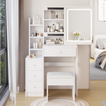 Small Space Vanity: LED Mirror &amp; Storage - €140,88 EUR