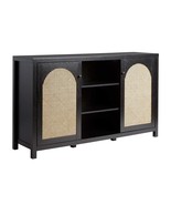 Black Arched Rattan Sideboard, 58&quot; - $456.18 CAD