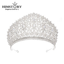 Gorgeous Stunning Wedding Cubic Zircon Tiara Crown Queen Princess Big Pageant Pa - £55.68 GBP