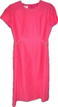 Talbots Petites Sleeveless Pink Dress Zipper Back - £27.10 GBP
