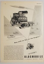 1949 Print Ad Futuramic Oldsmobile Rocket V8 Engines &amp; Hydra-Matic Trans - £10.54 GBP