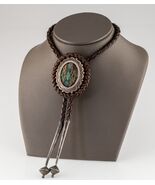 Einzigartig Geflochten Leder Gewebt Strand Bolo Krawatte mit Silber Blen... - €314,04 EUR