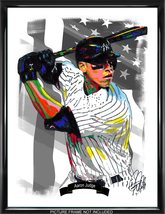 Aaron Judge New York Yankees Baseball Sports Poster Print Wall Art 18x24 - £21.55 GBP