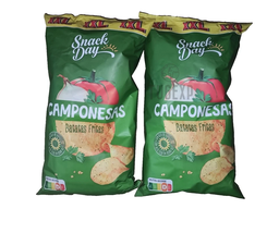 Peasant-Flavored Fries Chips Big Size XXL 2 x 240g Portugal Crisp Potato... - $484.43 MXN