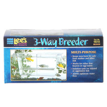 Lees 3-Way Breeder Tank: Secure Nursery for Live-Bearer &amp; Egg Layer Aquarium Fis - £11.08 GBP