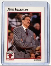 Phil Jackson 1991 NBA Hoops Basketball Card #224 Extremely Low Pop Bulls Coach - £3.94 GBP