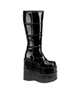 DEMONIA STA301/B Unisex Mens Black Tall Platform Goth Gogo Industrial Kn... - $2,102.05 MXN