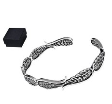 Angel Wings Vintage Style Sterling Silver Bracelet, Angel (1 - $78.25