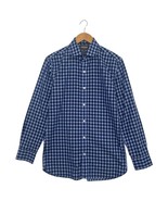 Bonobos Shirt Mens 15.5 32 Blue Gingham Slim Fit Wrinkle Free Button Up ... - $36.10 CAD