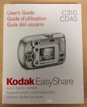Kodak C310 CD40 Digital Camera Manual/User's Guide - $7.61