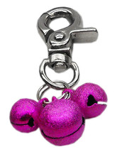 Lobster Claw Bell Charm Bright Pink Dog Collar Charms Dogs Puppies Bling - £10.03 GBP