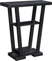 Newport V Console By Convenience Concepts In Black. - $107.95