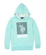 U.S. Polo Assn. Boys Graphic Hoodie, Jade Green Heather Size XL (14/16) - $397.62 MXN
