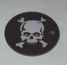 BLACK ROSE By BALLY NOS PINBALL MACHINE PLASTIC PROMO KEYCHAIN SKULL CRO... - $13.76