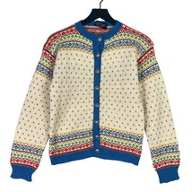VTG Herman Mehren Handknit Norwegian Wool Sweater Women&#39;s S Nordic Fair ... - £45.23 GBP
