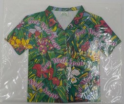 Island Heritage Large Greeting Card Get Well Soon Floral Aloha Shirt W Envelope - £5.39 GBP