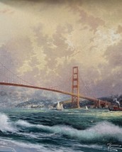 1995 Golden Gate Bridge San Francisco Thomas Kinkade Fridge Magnet 3x3.75&#39;&#39; NEW - £2.96 GBP