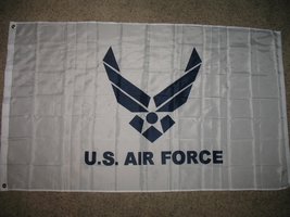 K&#39;s Novelties 3x5 3x5 Wholesale Set (2 Pack) White Air Force Wings USA... - £18.00 GBP