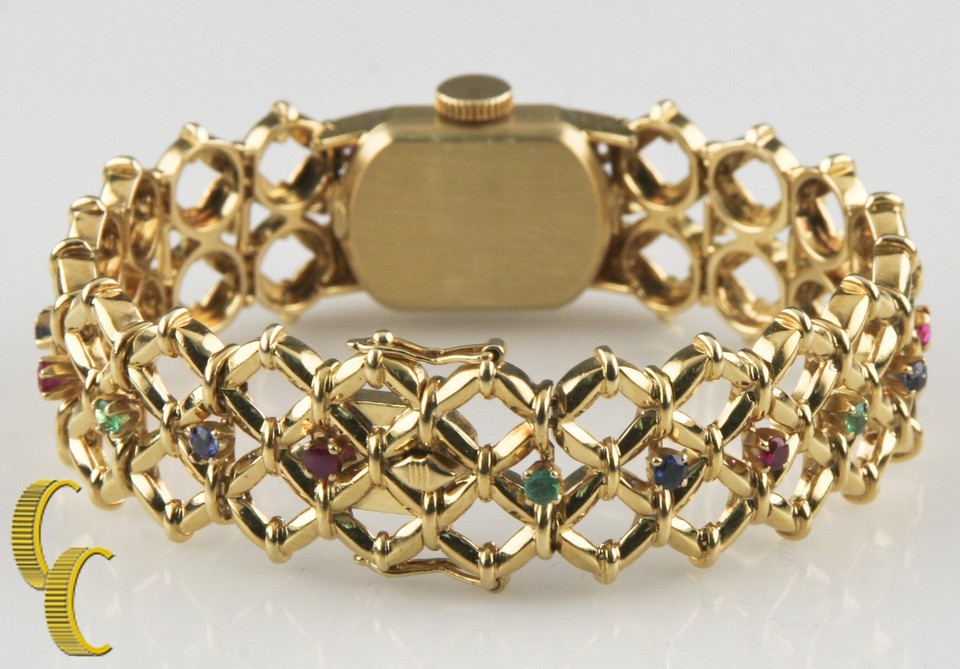 Patek Philippe Ladies 18k Yellow Gold Hand-Winding Watch w/ Ornate Gubelin Band Item image 5